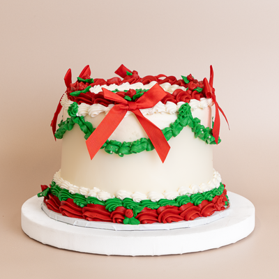 Christmas Vintage Triple Berry Cake
